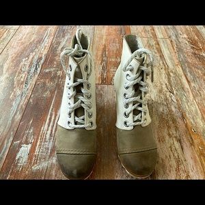 SOREL Joan of Arctic lace up sneaker wedge Boot